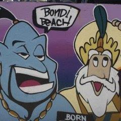 Bondi beach graffiti wall