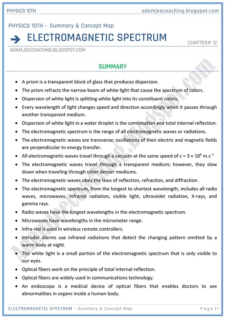 electromagnet-spectrum-summary-and-concept-map-physics-10th