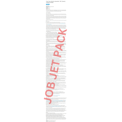 Career Opportunities at Fixed Term Nutrition Specialist In Unicef Pakistan 2023 Career Opportunities at Fixed Term Nutrition Specialist In Unicef Pakistan 2023
