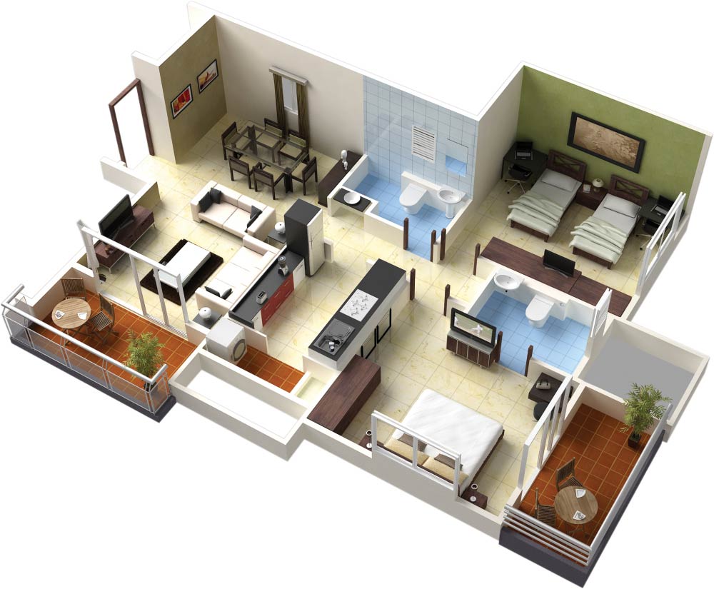 2 Bedroom Apartment Building Floor Plans