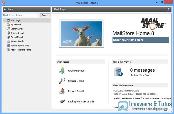 MailStore Home : un logiciel gratuit pour sauvegarder vos mails