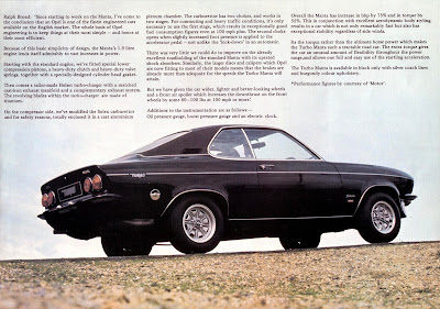 Opel Manta Broadspeed Turbo Sales Brochure Page 3