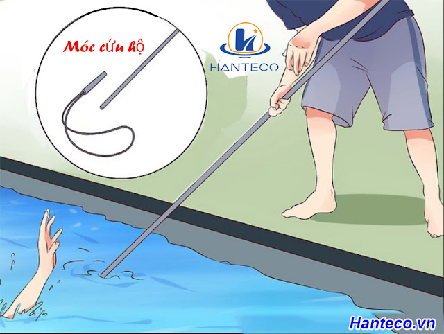 Móc cứu hộ bể bơi - Thiết bị cứu hộ an toàn cho mọi người   