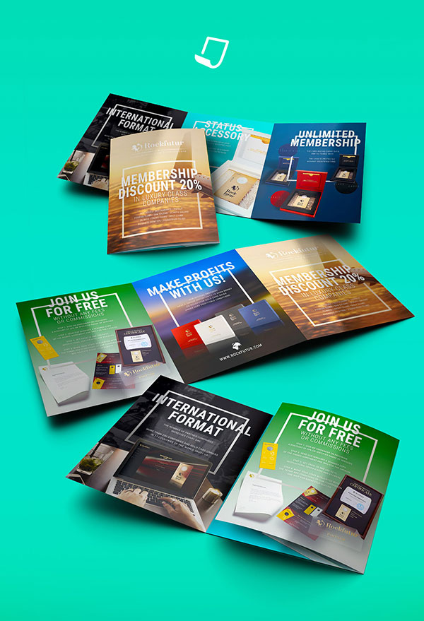 Inspirasi 20+ Desain Brosur dan Katalog Modern - Rockfutur Print Brochure Design