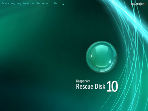 bersihkan virus dengan Kaspersky rescue disk