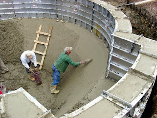 Construction de piscine en béton armé : 26+ photos pour vous inspirer
