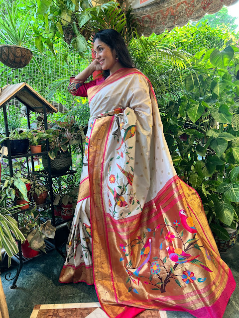 Banarasi silk paithani saree