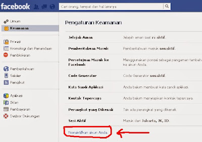 Cara Menonaktifkan Facebook