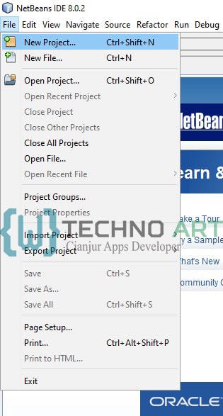 Membuat project baru pada Netbeans