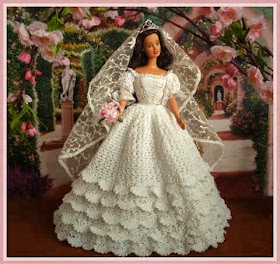 Vestidos de noiva para Barbie - Bridal dresses for barbie dolls - Para inspirar nossas criações 12