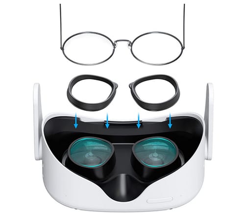 KIWI design Integrated Glasses Spacer for Oculus Quest 2