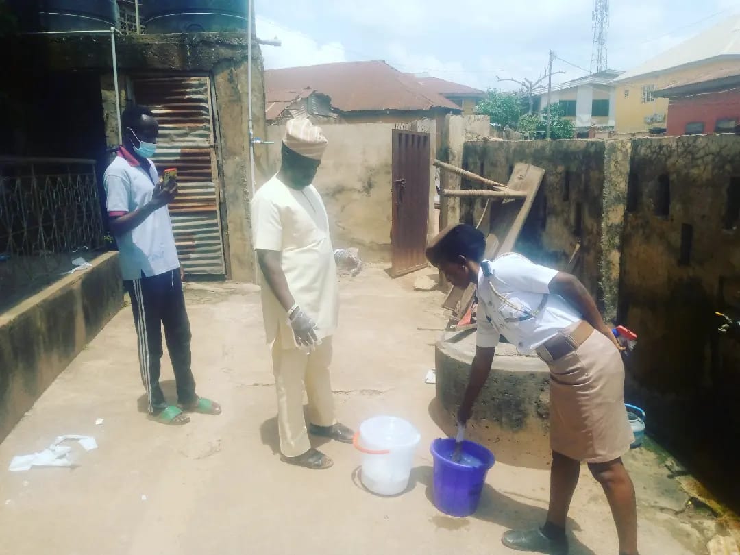 Hon. Akindele Commences War on Open-Defecation, As Council Begins Street to Street Water Purification