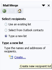 Gambar Create new recipients list