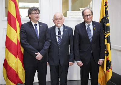 Tres separatistas unidos por el odio a España (Foto de ABC)