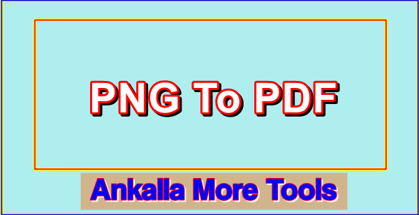 PNG Image To PDF