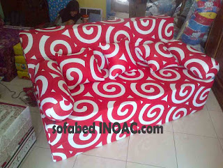 Sofabed Jakarta INOAC : sofabed dotie merah