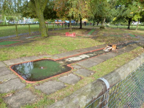 The Crazy Golf course in Mill Hill Park as it was in 2012