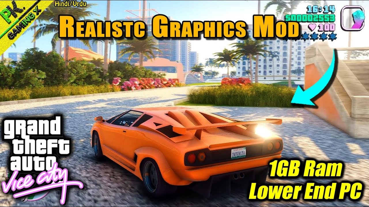 GTA Vice City With Best Ultra Realistic Graphics Mod For Low End PC GTA Vice City With Best Ultra Realistic Graphics Mod For Low End PC