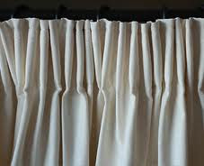 window treatments long loose pencil pleat 