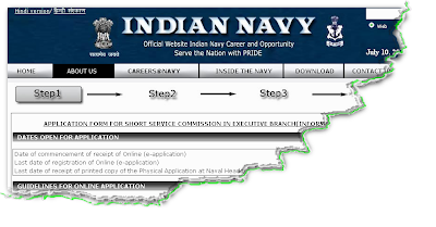Indian Navy IT officer recruitment 2012 Online form Indian Navy IT officer recruitment 2012 Online application form