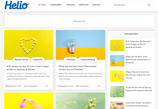 Helio Grid Premium Blogger Template Free Download