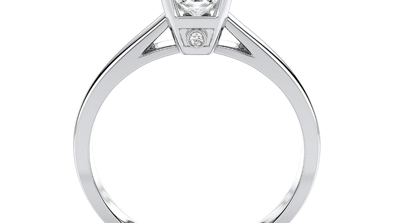 White Gold Diamond Solitaire Engagement Rings