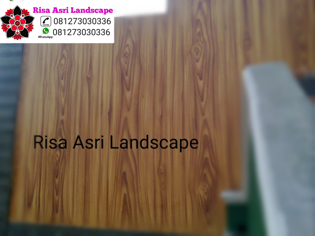 Risa Asri Landscape - Cat Wash Motif Marmer kayu