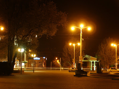 Фото ночного Запорожья