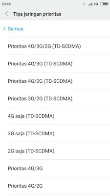 cara seting 4g xiaomi