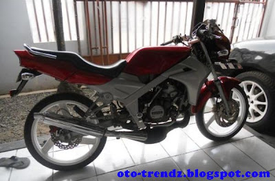 Ninja KR150L 2010 Modifikasi Warna Merah