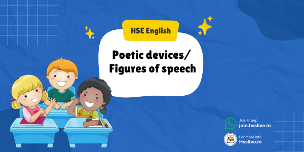 Poetic devices in Higher Secondary English Examinations