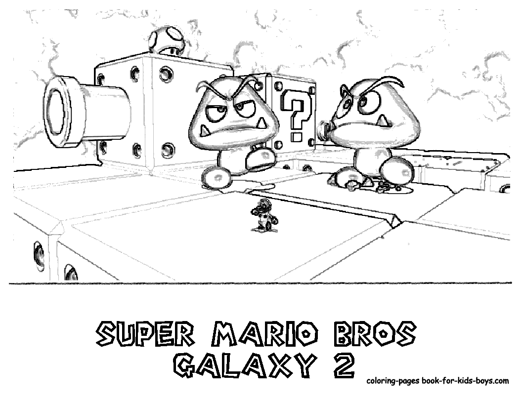 Mario Coloring Page