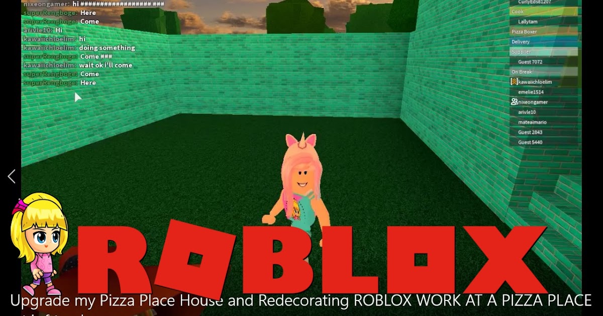 Chloe Tuber Roblox Work At A Pizza Place Gameplay Upgrade My House And Redecorating Now I Have Three Storey A Backyard And A Basement Playing With Friends - mansion in roblox work at a pizza place
