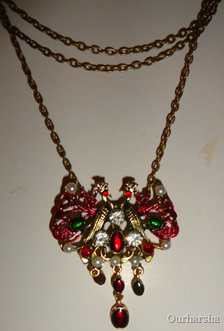 Peacock Pendant Necklace (1)