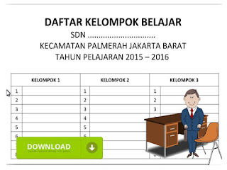 Adminitrasi Guru Contoh Format Daftar Kelompok Belajar 