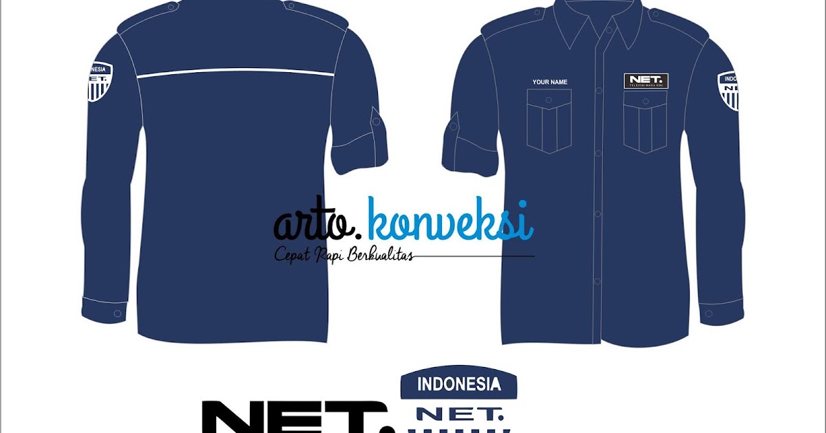 Download Download Desain Baju Dan Seragam Net Tv Corel Draw 0856 333 0071 Jasa Konveksi Dan Bordir Terbaik