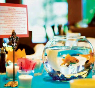 Weddings with fishes decorations