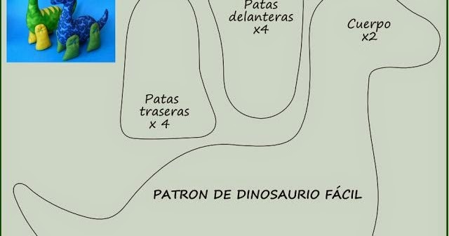 Molde de Dinossauro Para Imprimir