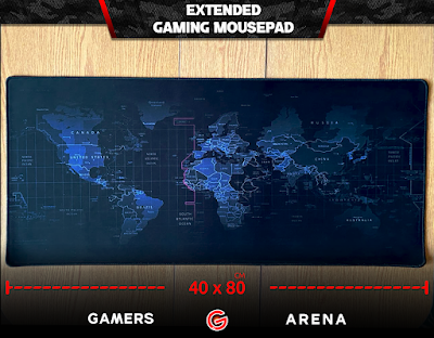 Extended Mousepad - Black - 40x90cm