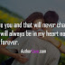 I Will forever Love You Quotes