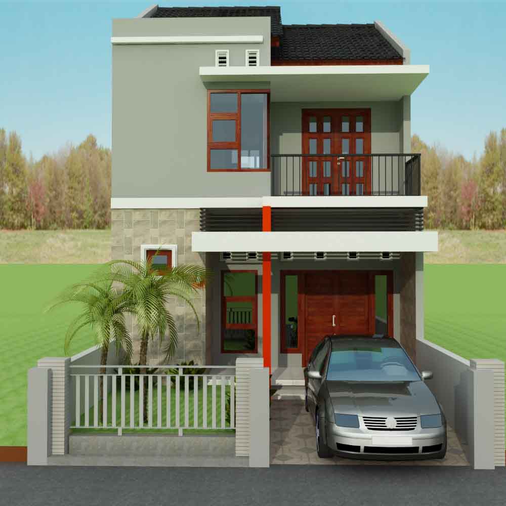 Contoh Desain  Rumah  Minimalis  2 Lantai 