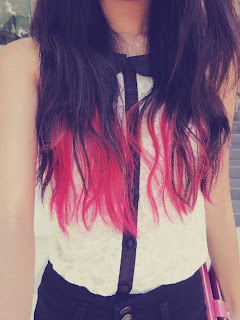 completely new dip dye hair