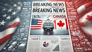 Donald Trump, Canada, US-Canada relations, trade war, tariffs, USMCA, Justin Trudeau, Canadian economy, Alberta, oil exports, retaliatory tariffs, global trade, international relations, North America, economic policy