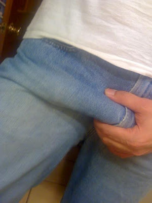 Always looking for big bulges in jeans