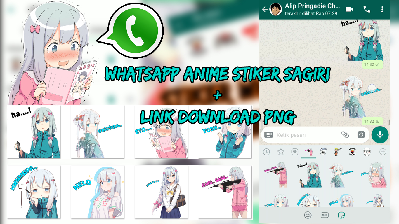 32 Buat Download  Stiker  Anime For Wa Terlengkap Lokerstiker