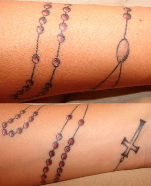  rosary wrist tattoo that is so cool it's enough to make me religious