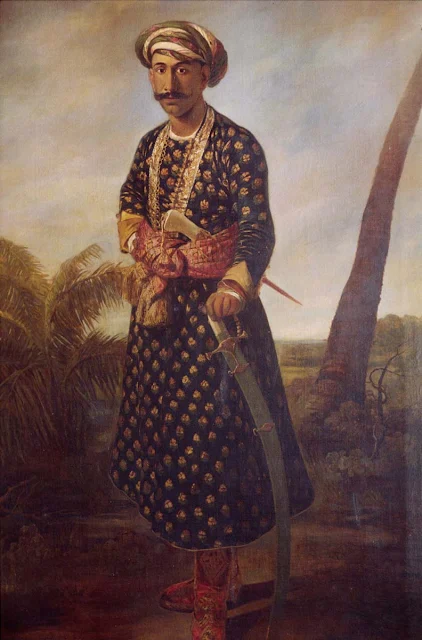 Full length Portrait of Tipu Sultan