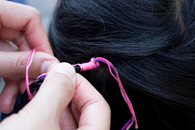 how to do easy DIY hair wraps with kids  (such a fun playdate or party idea)