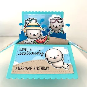 Sunny Studio Stamps: Sealiously Sweet Customer Card by Jo Smith