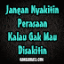 DP BBM Jangan Sakitin Persaan